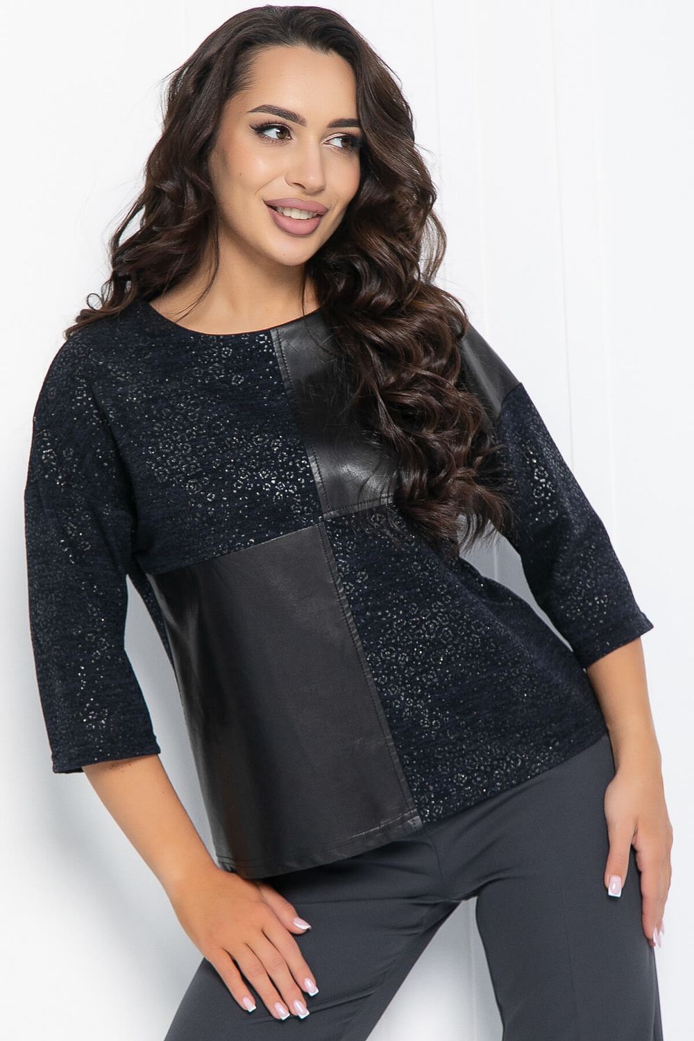 Блуза Ирэн (черная) Б12346-29 LT Collection