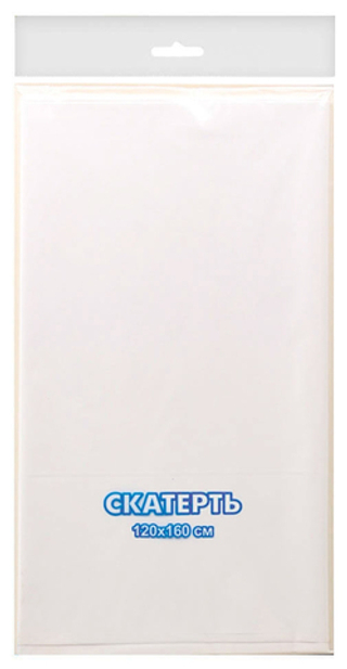 Скатерть п/эт 120*160см "Белая" 1 шт