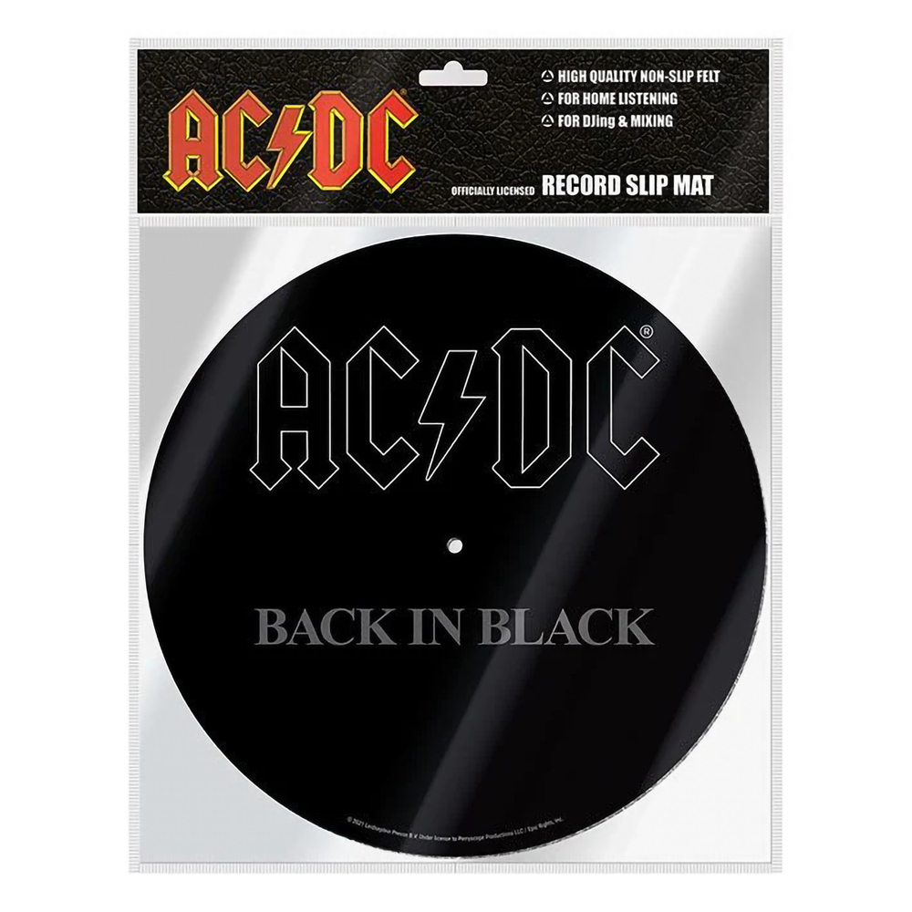 Слипмат Для Проигрывателя Виниловых Пластинок (AC/DC Back In Black)