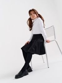 Колготки однотонные "Черные" 7+