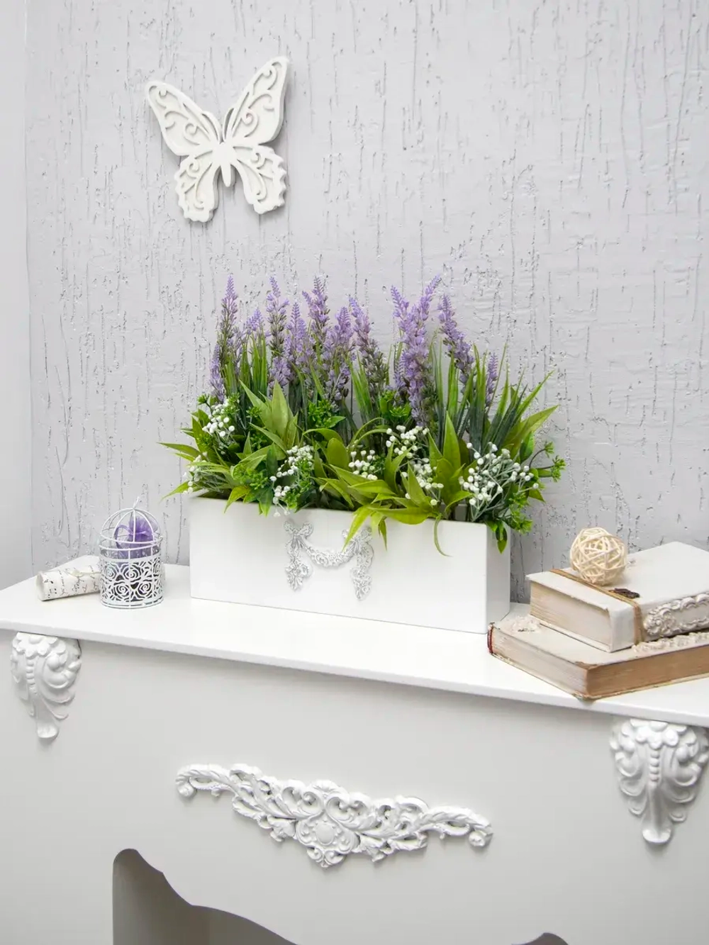 Искусственные цветы для декора в кашпо