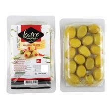 Оливки зеленые Katre Biber фаршированные перцем 100 г 2 шт