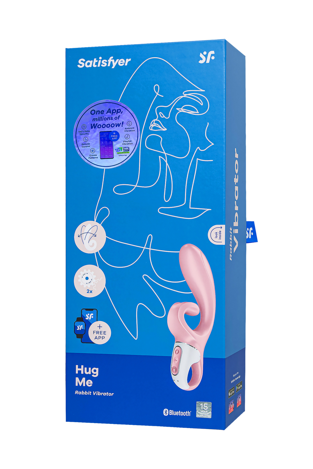 Нереалистичный вибратор Satisfyer Hug me, розовый