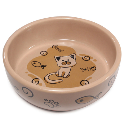 Миска керамическая "Кошечка", 0,35л, Triol