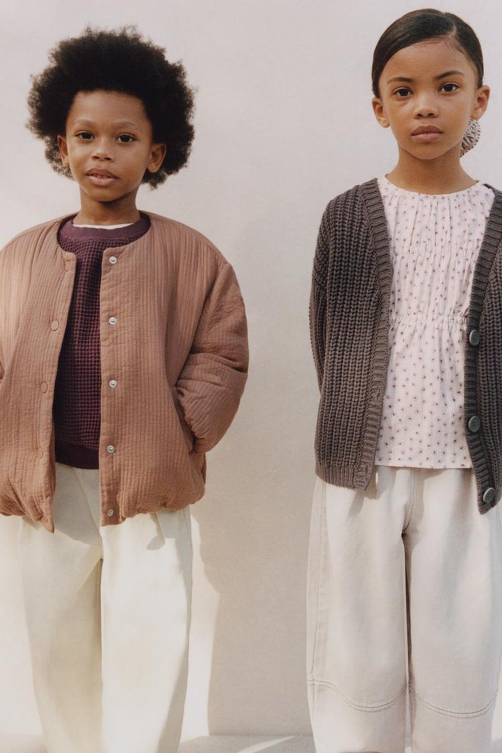 ZARA TIMELESZ БРЮКИ - BAGGY, ЭКРЮ