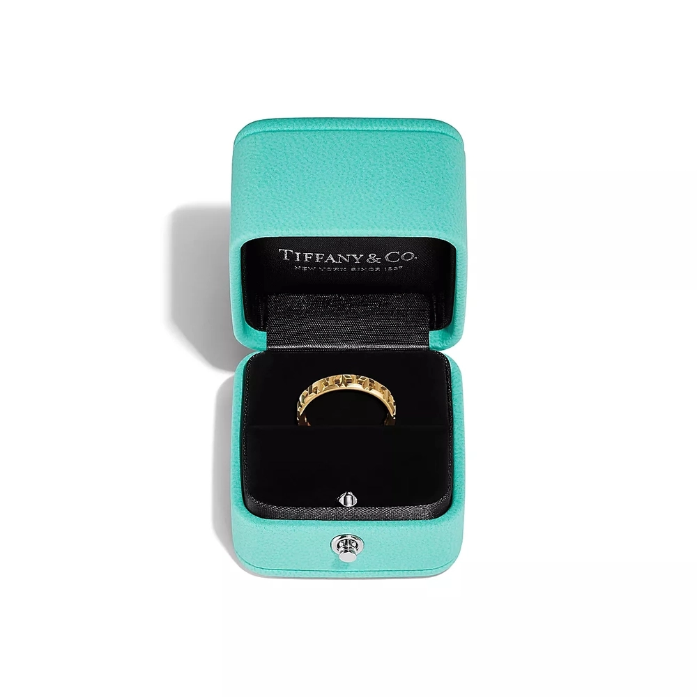 Кольцо из жёлтого золота 18k, Tiffany💠true narrow. В наличии