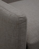 Sorells 4-местный модульный садовый диван из алюминия с серой отделкой