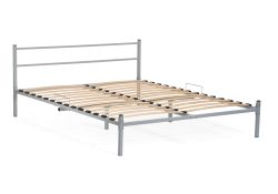 Двуспальная кровать Фади 160х200 серая