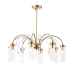 SL1401.303.08 Люстра подвесная ST-Luce Латунь/Латунь, Прозрачный E14 8*40W ЛЮМИНЕРА