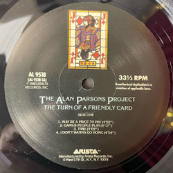Винтажная виниловая пластинка LP The Alan Parsons Project The Turn Of A Friendly Card (USA 1980)