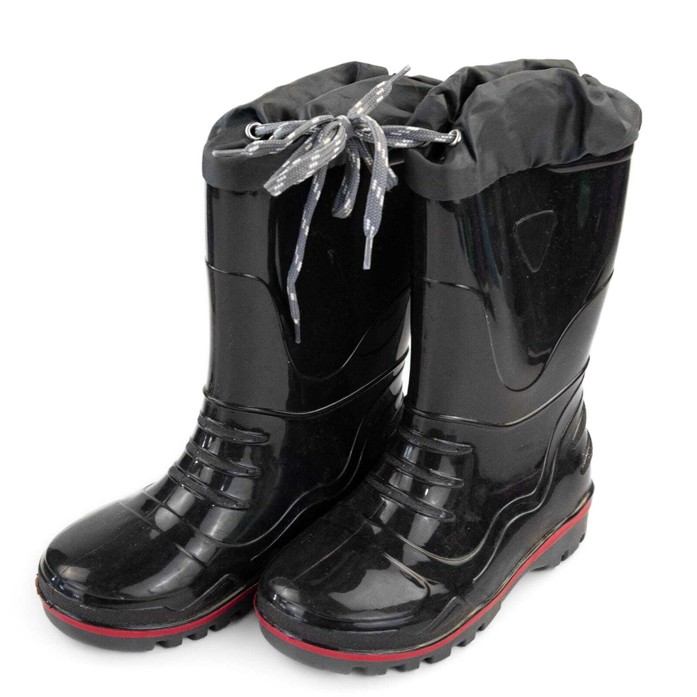 Сапоги ПВХ дошкольные Nordman Step, утепленные, с манжетой (Черный)