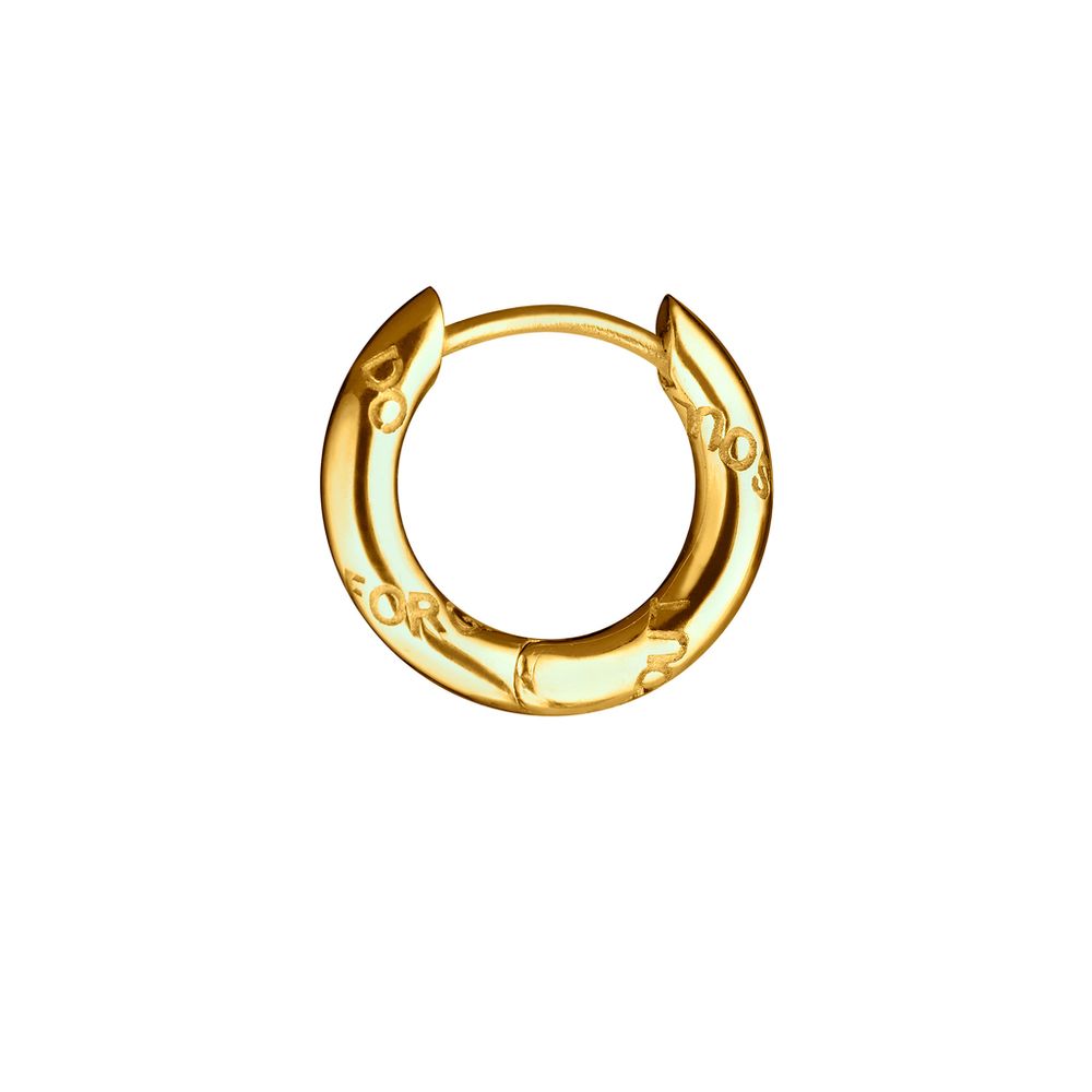 Моносерьга Small Click, позолота