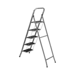 Стремянка 5 ступеней стальная с противоскользящими накладками Сибртех