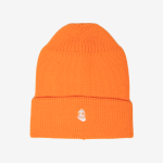 Beanie Hat Embroidered Logo Orange