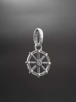 Подвеска из серебра "Колесо Сансары" мини