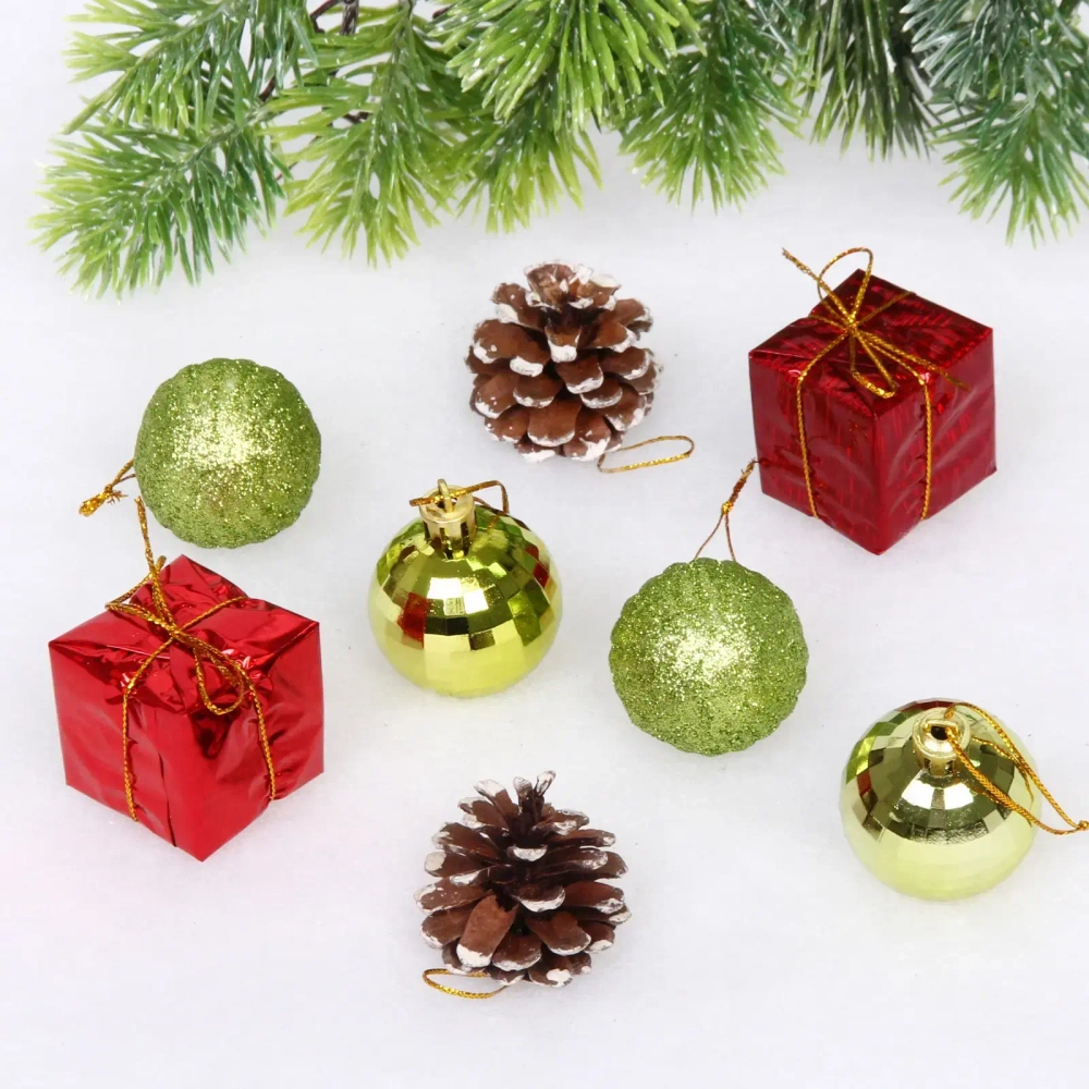 Набор украшений «Яркая зима» 19.5*8*8 см (20 предметов), Мультицвет