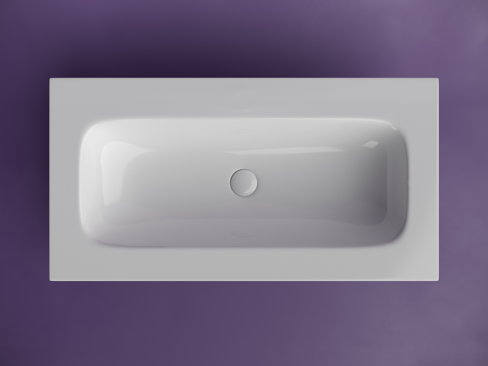 Раковина накладная мебельная CERAMICANOVA Grace прямоугольная 910x457x137 без отверстия под смеситель цвет белый CN7019Wx