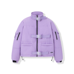Фиолетовая куртка укороченная YMKASHIX