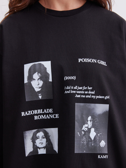 Лонгслив Poison girl, черный