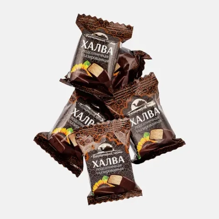 Конфеты Восточный гость Халва подсолнечная глазированная 300г