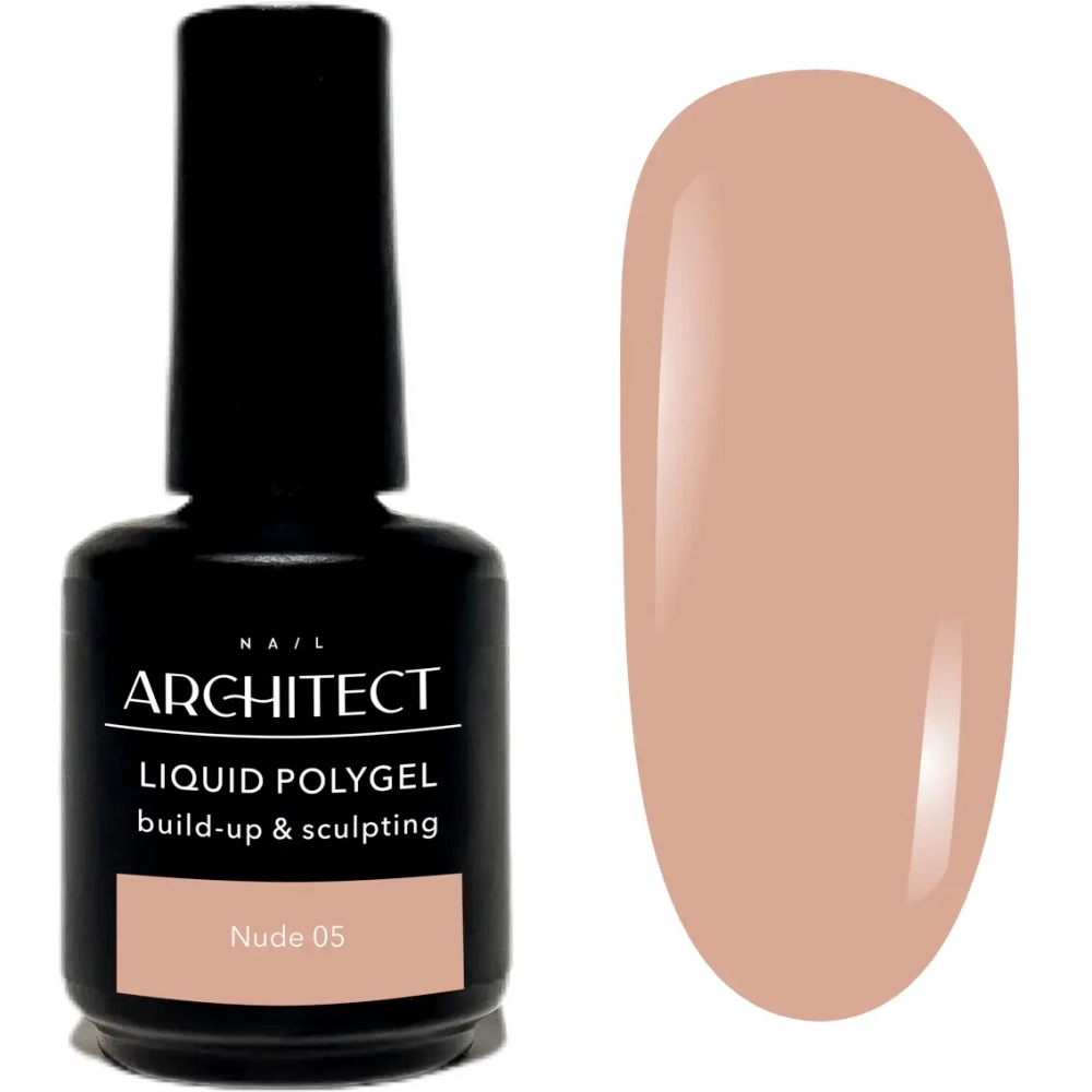 Nail ARCHITECT LIQUID POLYGEL - 05 Nude Жидкий полигель для укрепления и наращивания ногтей, 15 мл