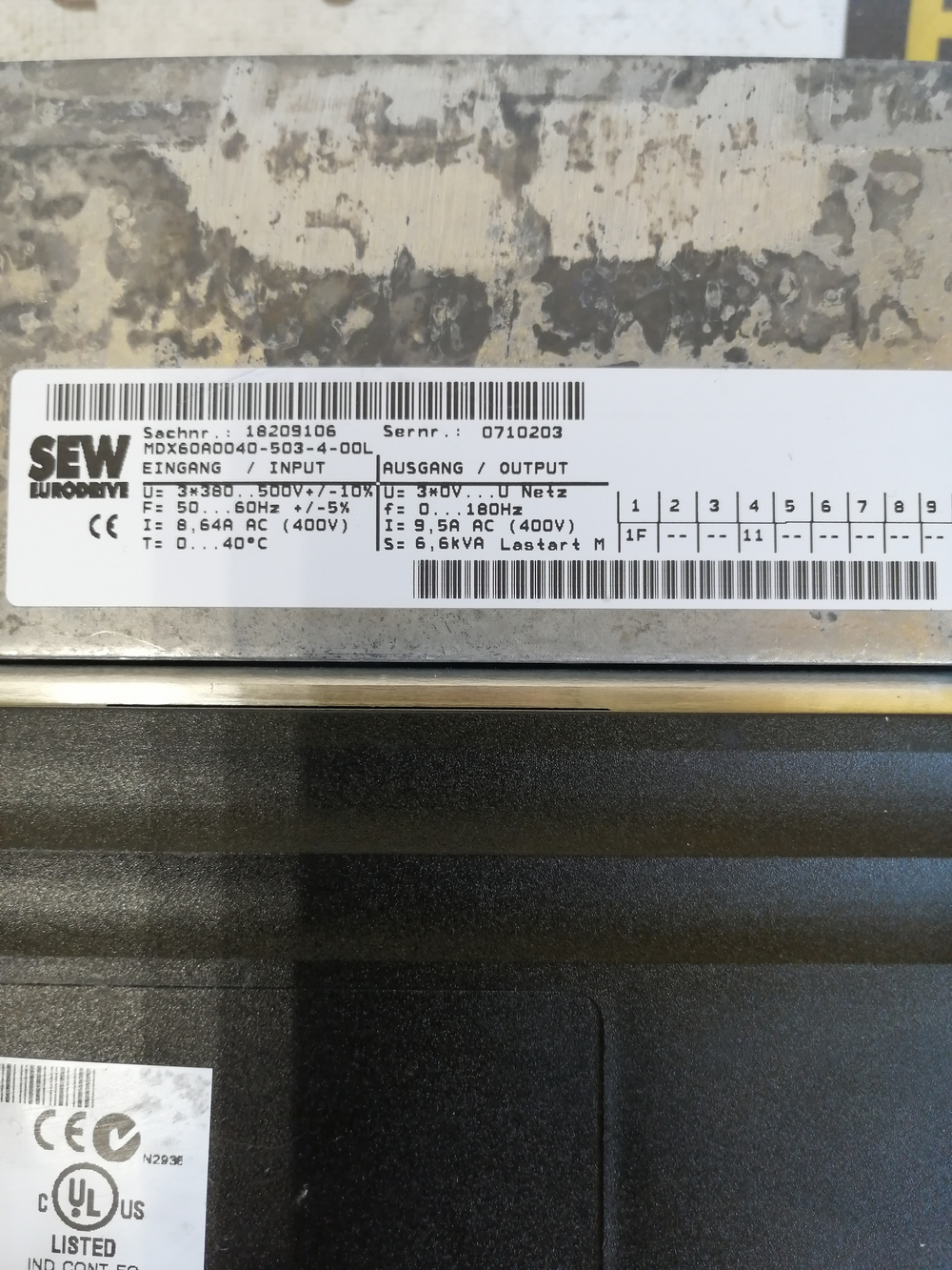 SEW Eurodrive MDX61B0040-5A3-4-0T/L+MDX60A0040-503-4-00L с хранения