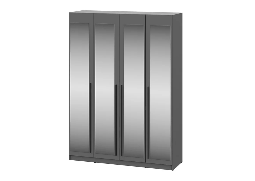 Шкаф четырехстворчатый Берген 1600 (серый графит/серый графит), Интерьер Центр, г.Пенза