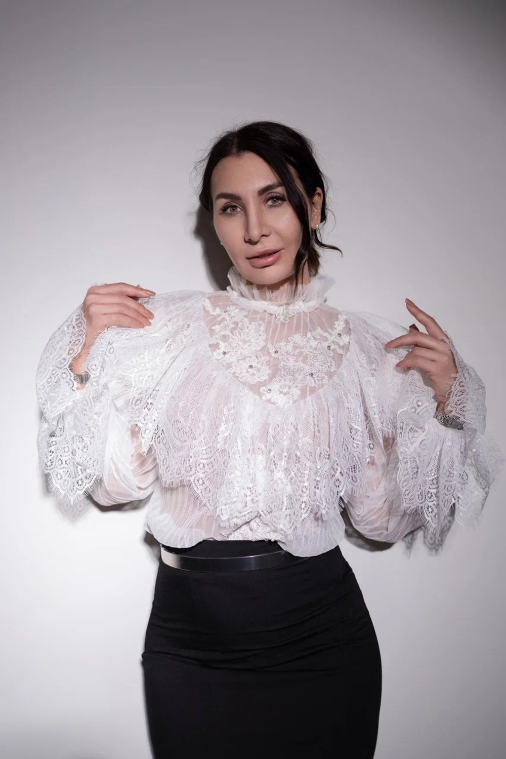 Блуза "Белый лебедь"