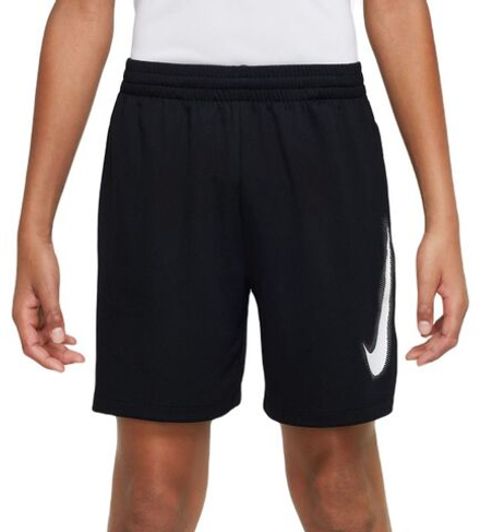 Детские теннисные шорты Nike Boys Dri-Fit Multi+ Graphic Training - black/white/white