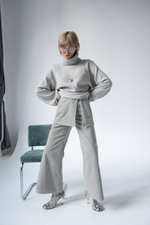 Брюки с баской вельветовые MINT