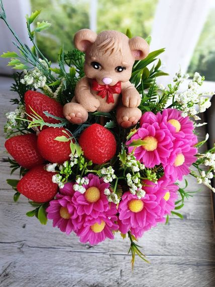 Sabun \ Мыло \ Soap çiçək və meyvə səbəti