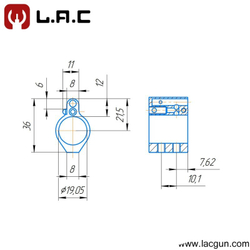 ДТК 5.45/223 М24*1,5 - под быстросъёмную банку #LAC0227, Lacgun