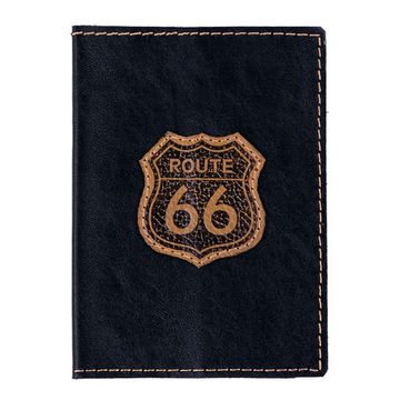 Обложка для паспорта Route 66 черная