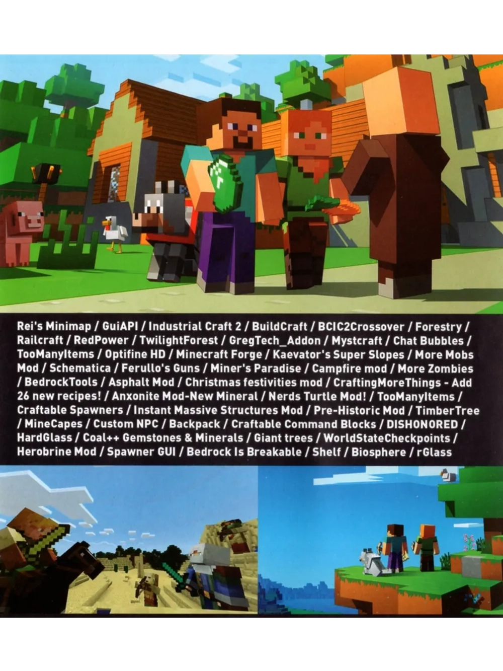 Minecraft + Все Модификации, игра для ПК (на флешке USB)