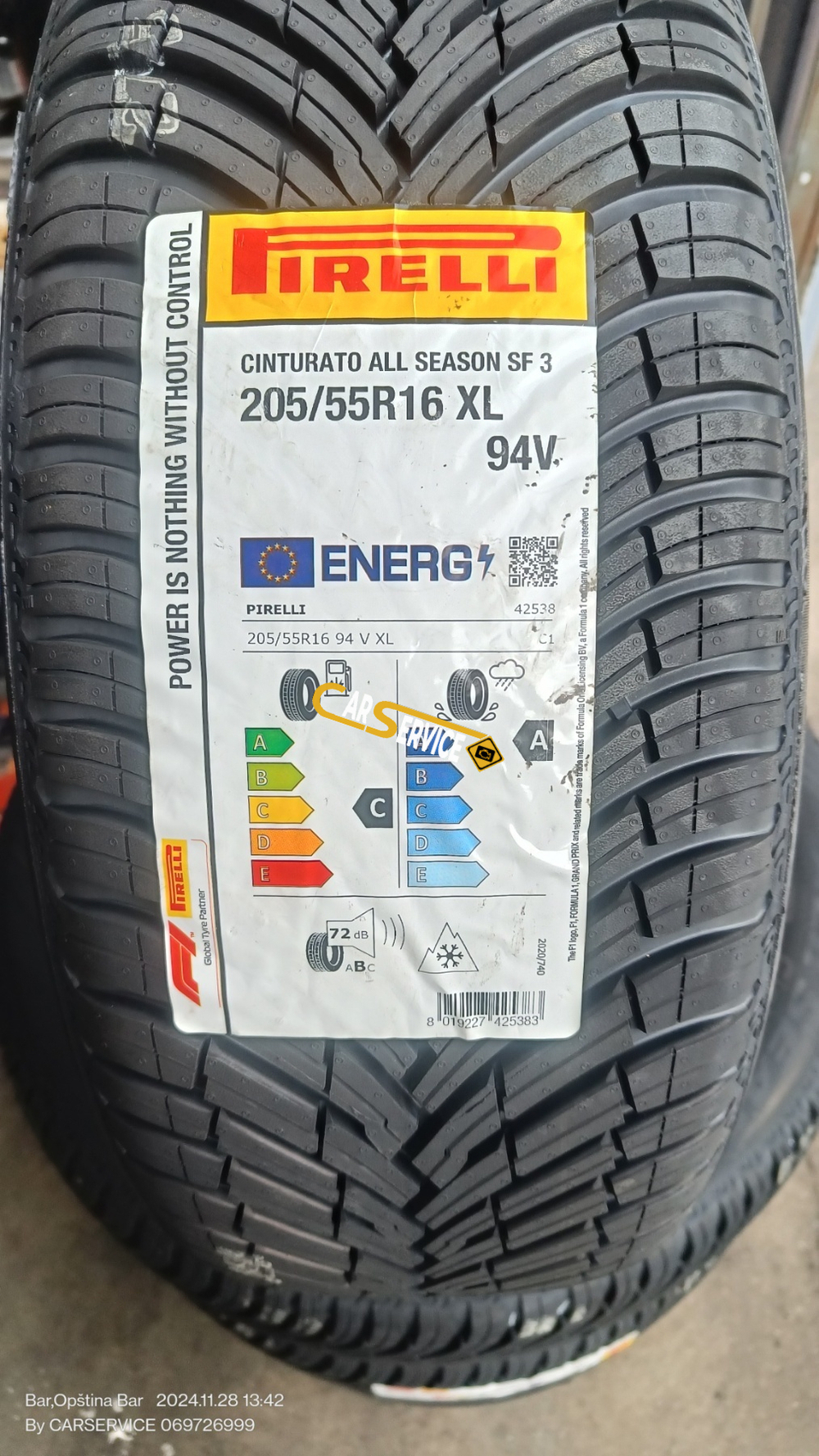 PIRELLI ALL SEASON 205/55R16 94V CINTURATO ALL SEASON SF3