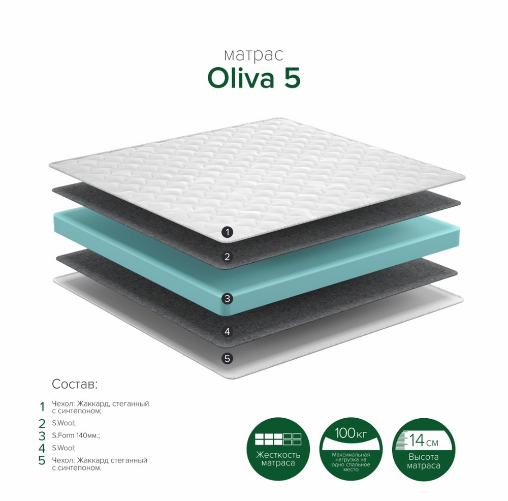 Матрас Oliva 5 1400х2000