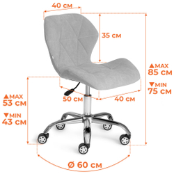 Кресло SELFI флок , розовый, 137