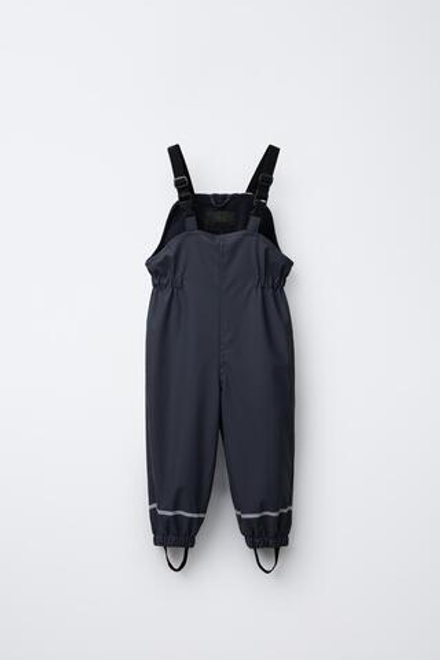 ZARA ПРОРЕЗИНЕННЫЙ КОМБИНЕЗОН WATER RESISTENT, МОРСКОЙ СИНИЙ
