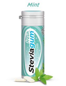 Steviagum Жевательная резинка FRESH с мятой, ксилитом и стевией БЕЗ САХАРА 30г