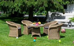 "Равенна" кресло детское плетеное, цвет соломенный