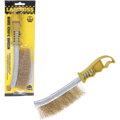 Щетка металлическая Lamboss желтая