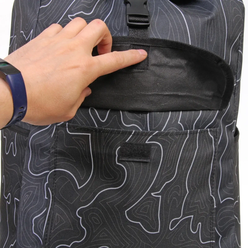 Тележка хозяйственная с сумкой (100*40*35см, колеса 21см,грузоподъемность до50 кг) SYD100B-4