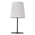 Настольный светильник 1х40Вт Е27, металл/ткань, черный/белый
