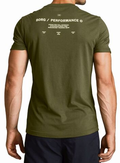 Футболка мужская теннисная Björn Borg Training Tee STHLM M - ivy green