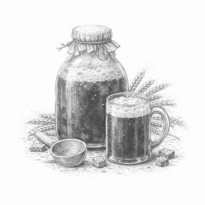 Квас домашний бездрожжевой