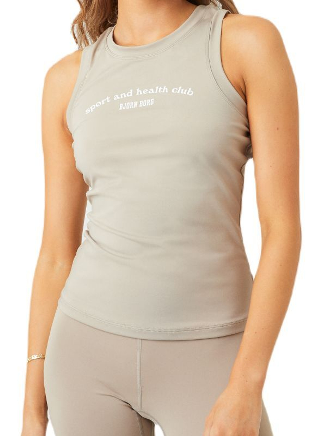 Женский топ теннисный Björn Borg Borg Slim Tank - beige