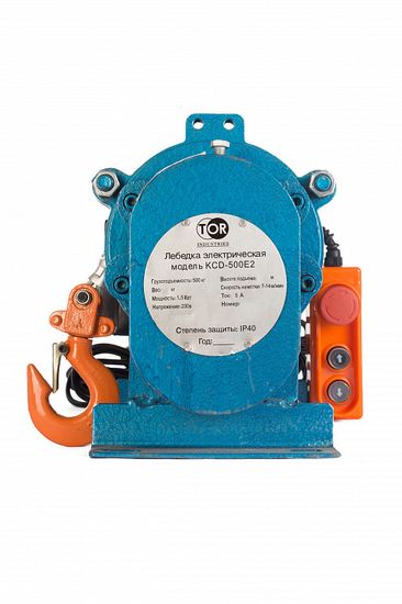 Лебедка TOR CD-500-A (KCD-500 kg, 220 В) с канатом 100 м