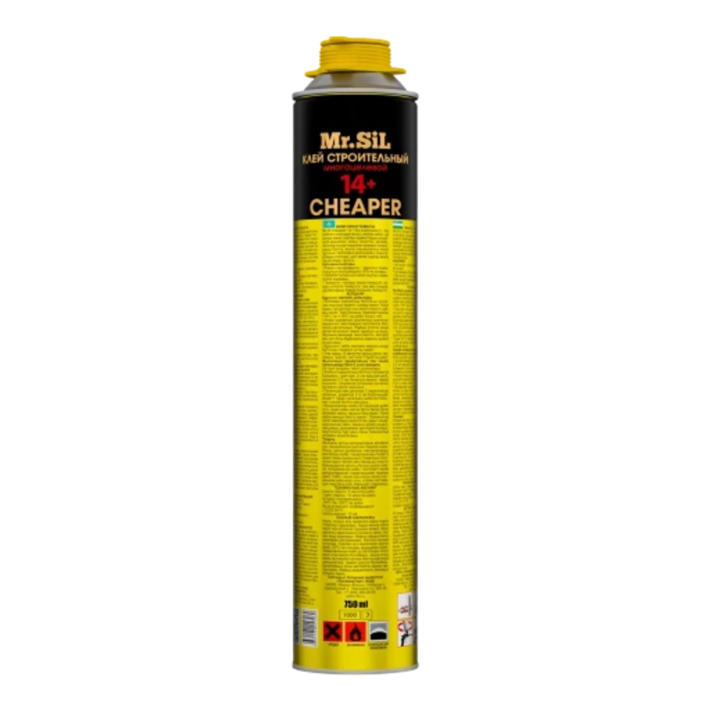 Mr.Sil Cheaper 14+ Клей-пена профессиональный 750мл (12шт/кор)