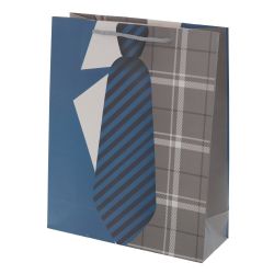 GAEM Пакет подарочный M (бумага, плотность 210г/м2, блок микс 12шт), L26 W10 H32 см, 3в.