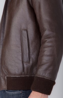 короткая мужская дубленка